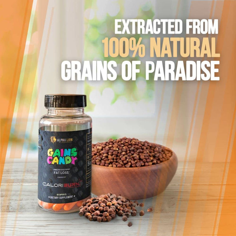 ALPHA LION Gains Candy CaloriBurn – 60 Capsules for Fat Loss & Energy