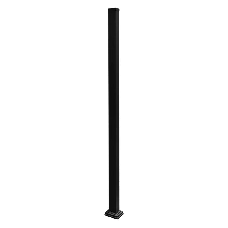 Aluminium Fence Post Black 1.9m