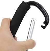 Aluminium Snap Hook Carabiner with Foam Grip 2 Pack