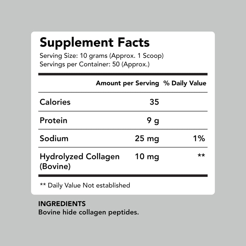 AMANDEAN Collagen Peptides Powder – 17.6oz, Grass-Fed, Unflavored