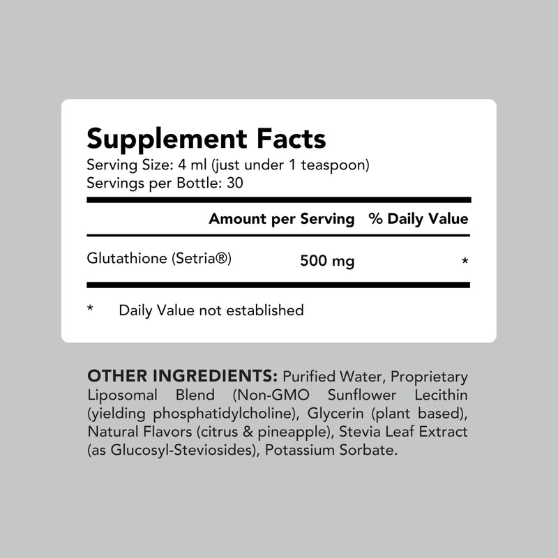 AMANDEAN Liposomal Glutathione 500mg (Setria) – Immune Support & Brain Health