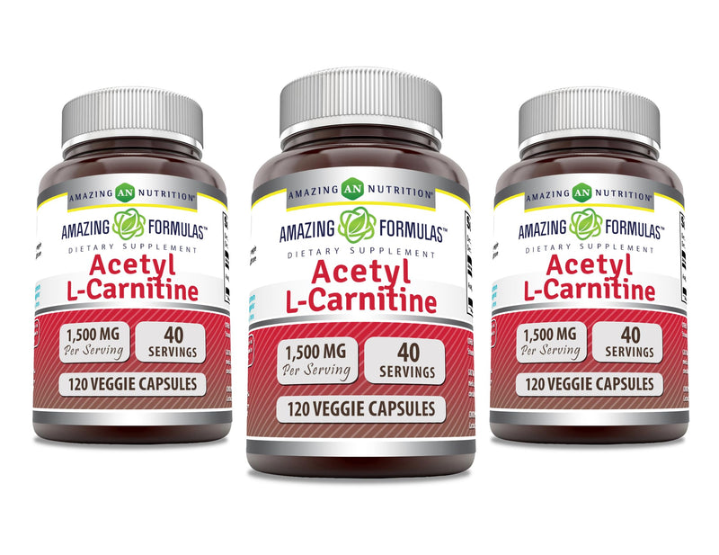 Acetyl L-Carnitine HCl 1500 mg Veggie Capsules – Amazing Formulas