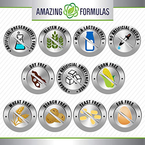 Amazing Formulas Vitamin C with Rose Hips & Citrus Bioflavonoids | 240 Tablets | Non-GMO | Gluten Free | Made in USA
