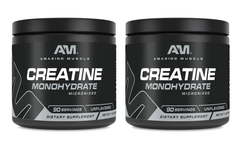 Amazing Muscle Micronized Creatine Monohydrate – 5000 mg per Serving, 90 Servings, 1 lb Unflavored, Pre & Post Workout