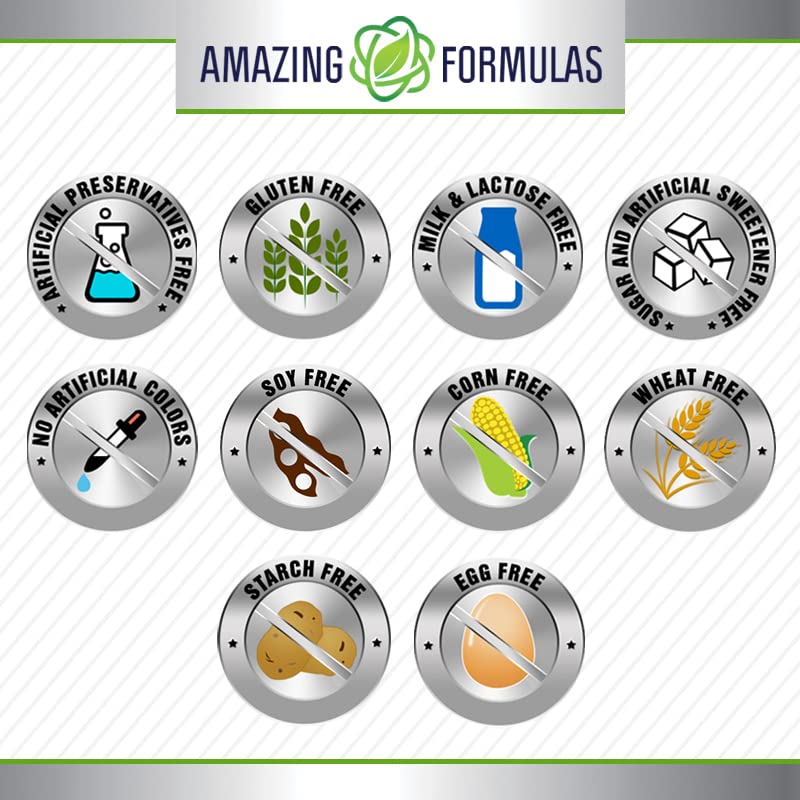 Amazing Formulas Coral Calcium Complex 1000 mg - 200 Capsules | Non-GMO, Gluten-Free, Made in USA (Pack of 2)