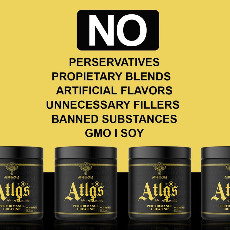 Ambrosia Atlas: Performance Creatine Creapure + Acetic Acid – 30 Servings