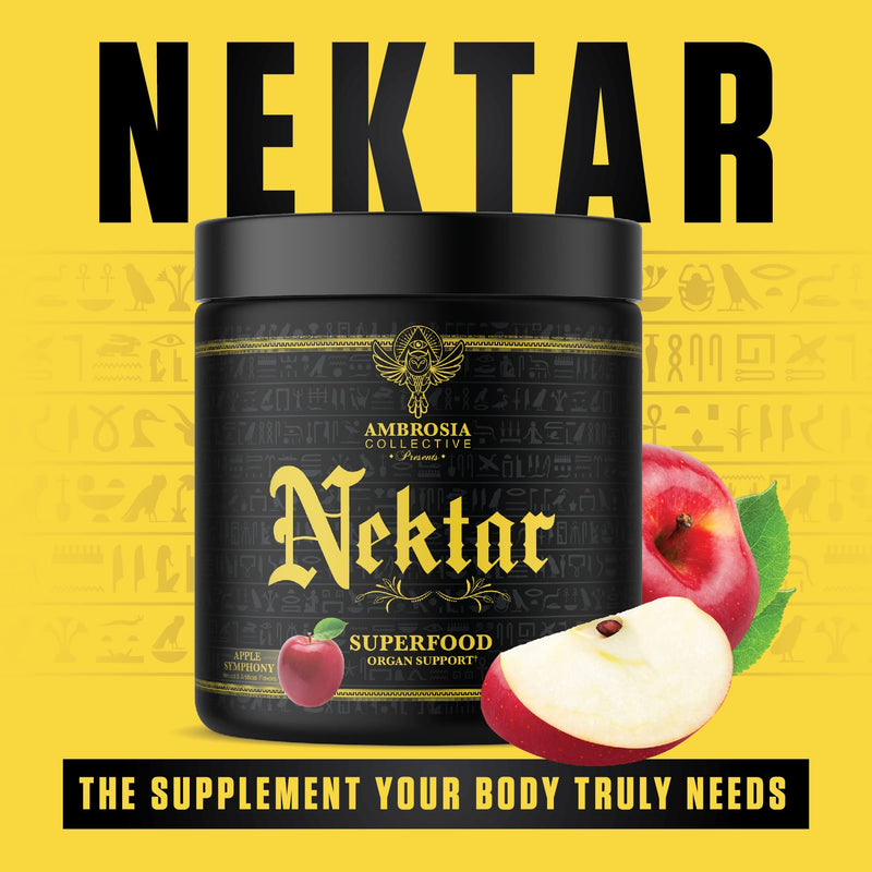 Ambrosia Nektar Superfood Powder – Apple Symphony Greens Alternative for Energy, Digestion & Immune Support | 30 Servings