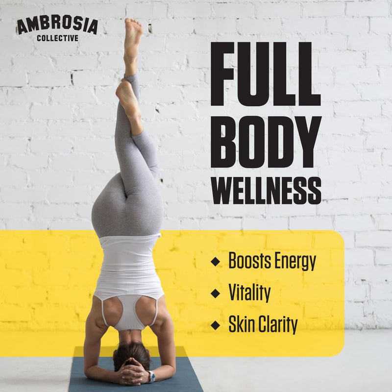 Ambrosia Nektar Superfood Powder – Apple Symphony Greens Alternative for Energy, Digestion & Immune Support | 30 Servings