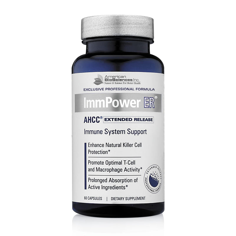 American BioSciences ImmPower ER AHCC – Extended Release Immune Support (60 Caps, 500 mg)