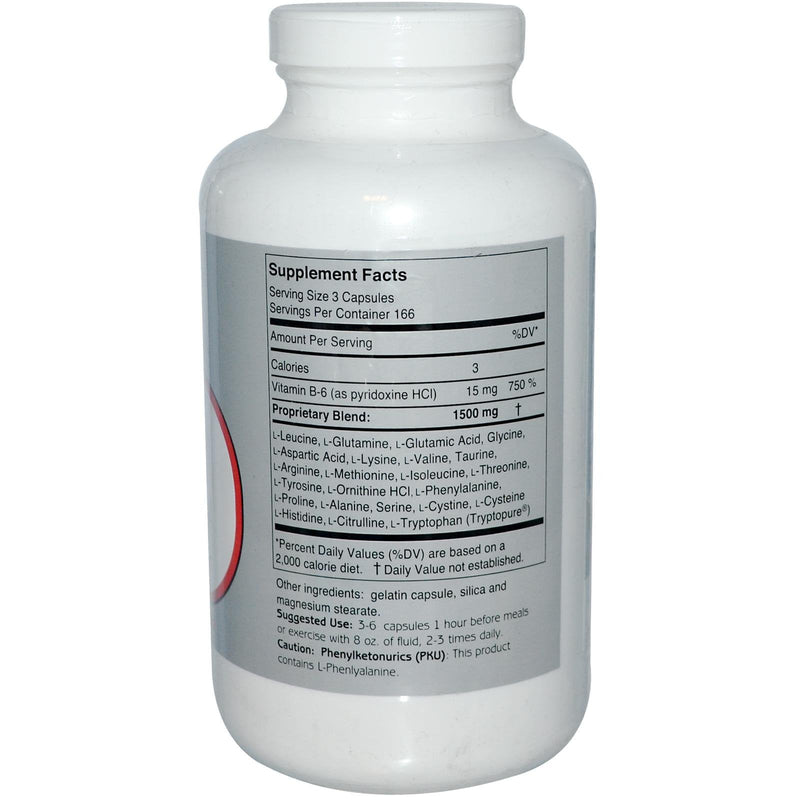 Amino Balance 500 Caps – Free-Form Amino Acids + BCAAs for Muscle Recovery