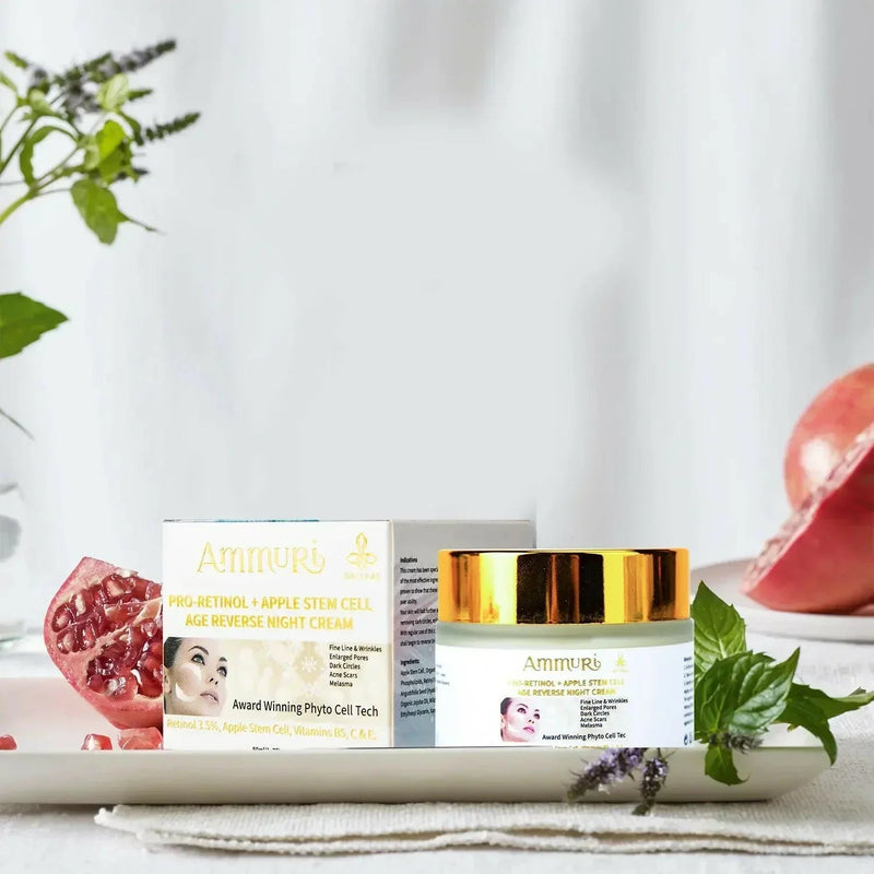 Retinol & Apple Stem Cell Face Cream for Fine Lines (50ml) | Ammuri