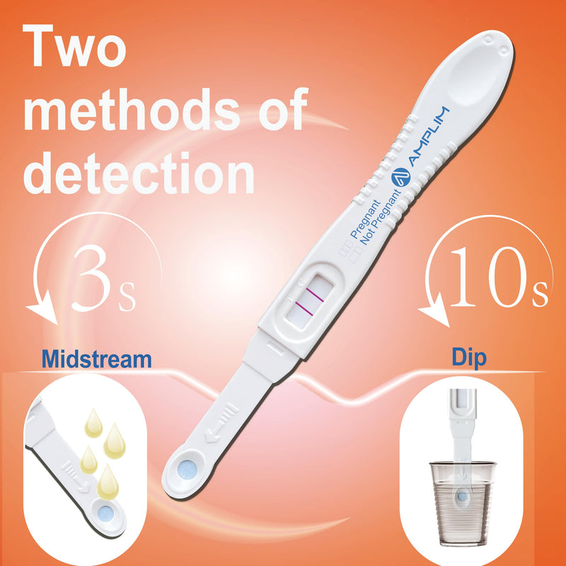 Amplim 20-Pack Early Detection Pregnancy Tests – 99.99% Accurate, 6 Days Sooner, 10 mIU/mL HCG