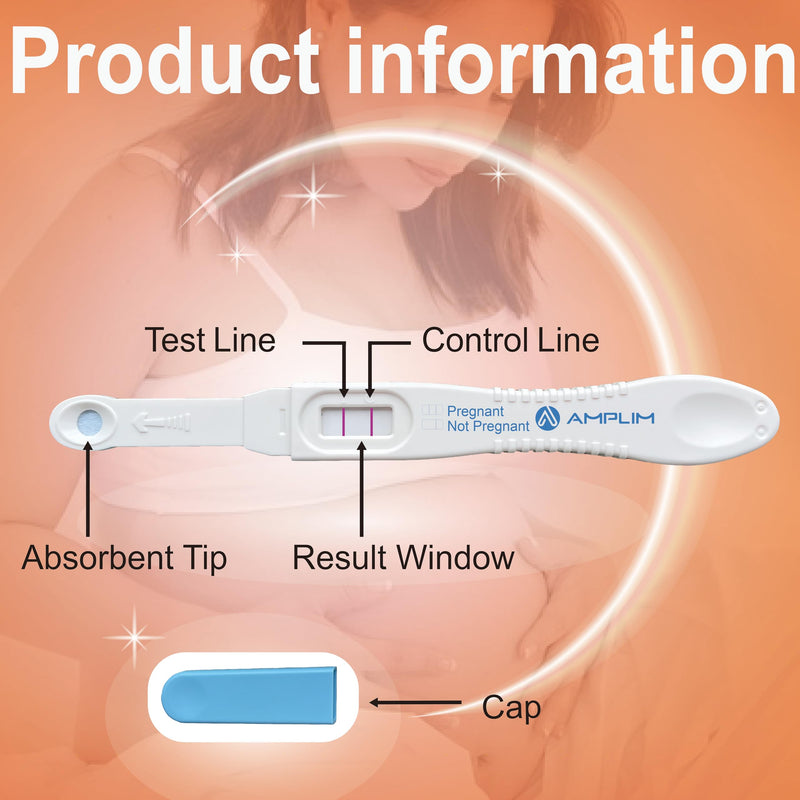 Amplim 20-Pack Early Detection Pregnancy Tests – 99.99% Accurate, 6 Days Sooner, 10 mIU/mL HCG