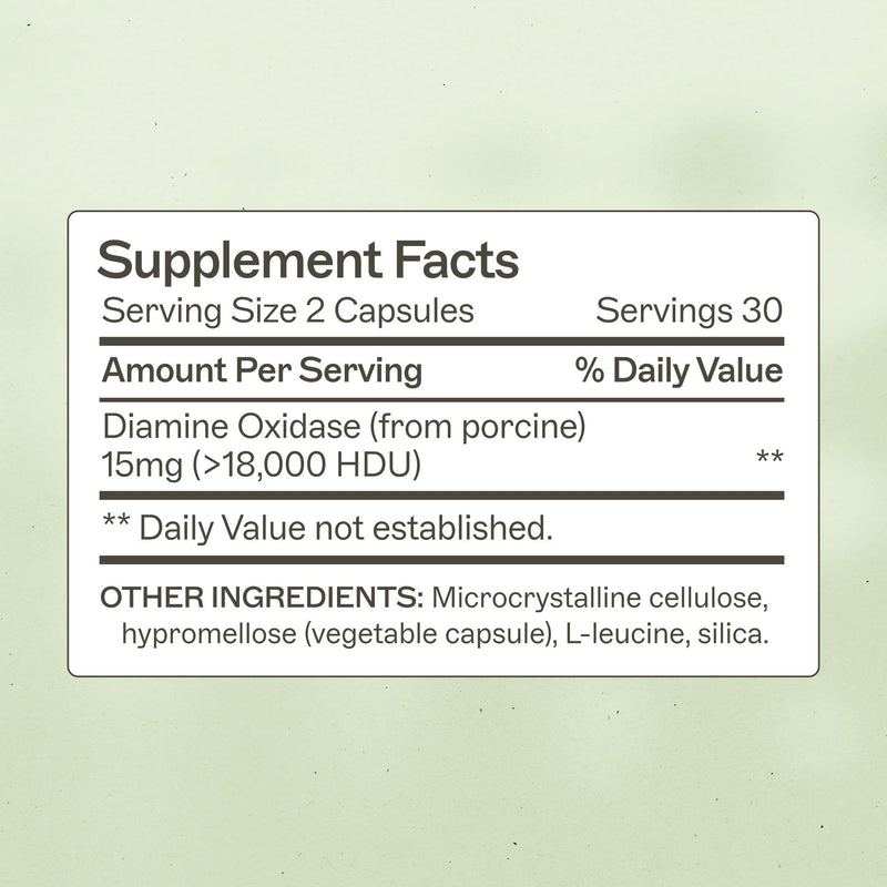 Amy Myers MD Histazyme DAO Enzyme Supplement – Digestive Support for Histamine Sensitivity, 60 Capsules
