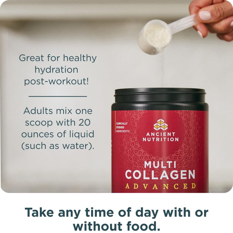 Ancient Nutrition Advanced Multi Collagen Hydrate – Mixed Berry, 30 Servings