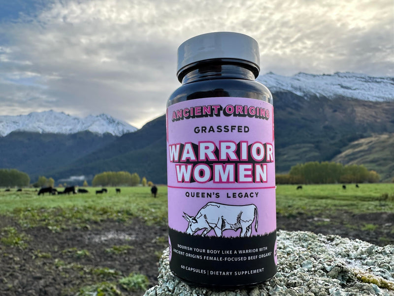 Ancient Origins Female-Optimized Beef Organ Superfood (60 x 500 mg) – Grass-Fed, Pasture-Raised