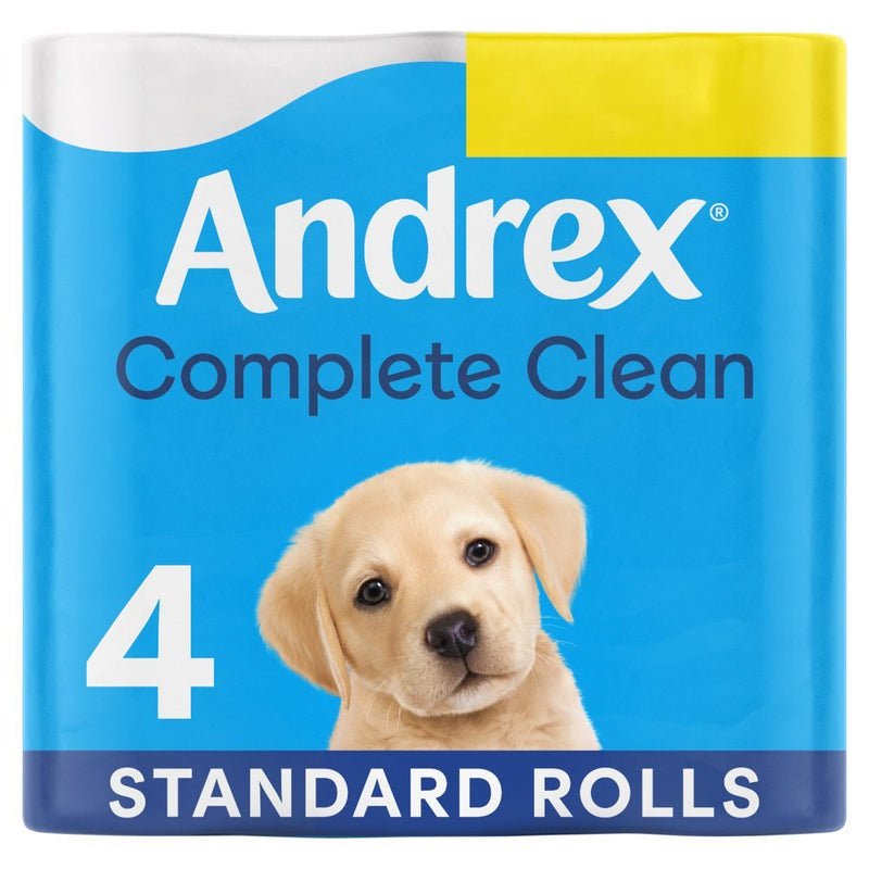 Andrex Complete Clean Toilet Tissues 4 Rolls