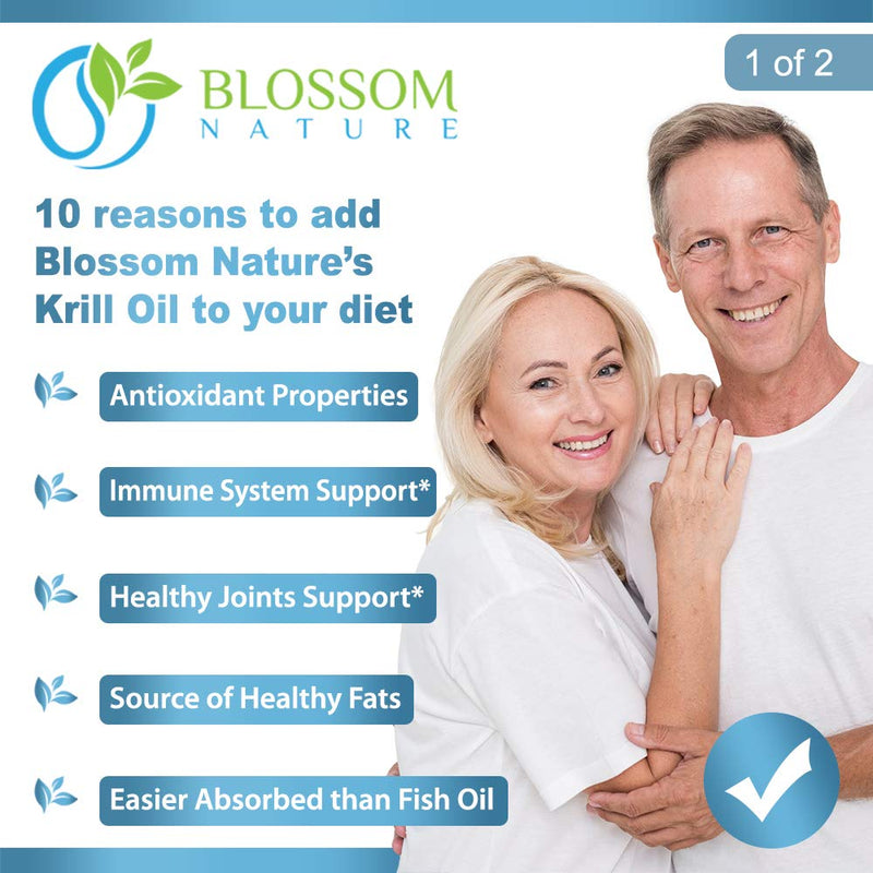 Antarctic Krill Oil Softgels 1600mg | 60 Lemon Flavor | EPA/DHA + Astaxanthin