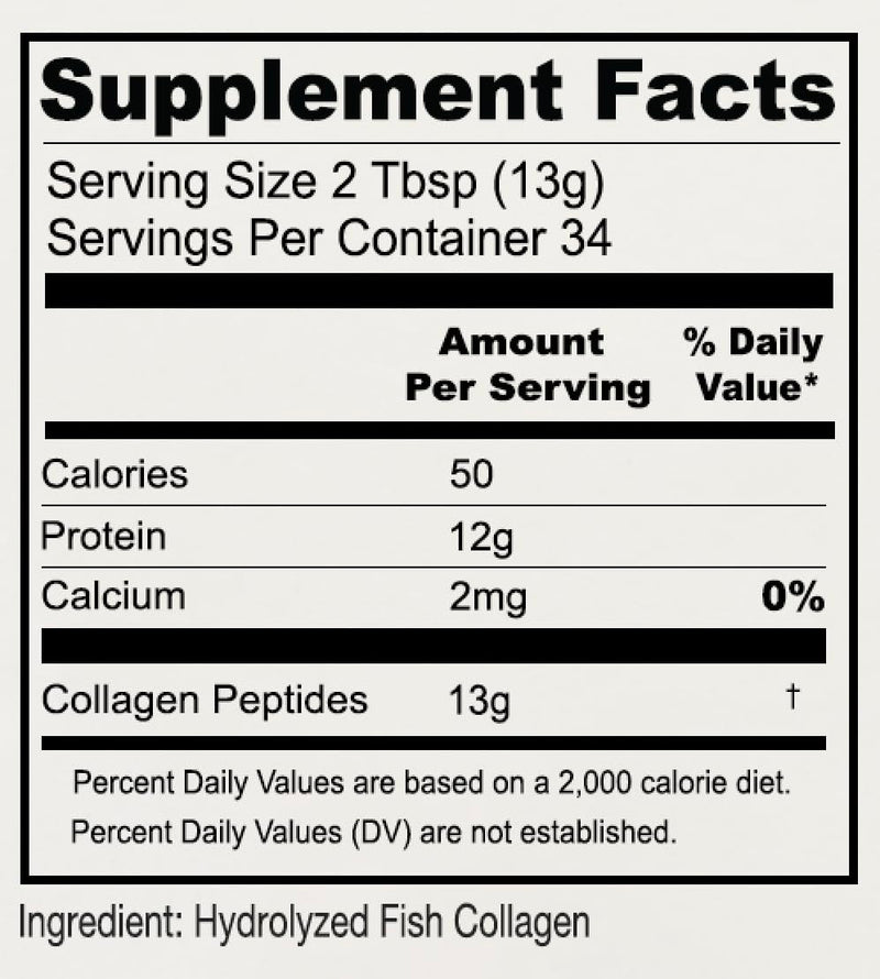 Anthony's Hydrolyzed Marine Collagen Peptides — Gluten-Free, Unflavored, Paleo & Keto Friendly, 1 Pound