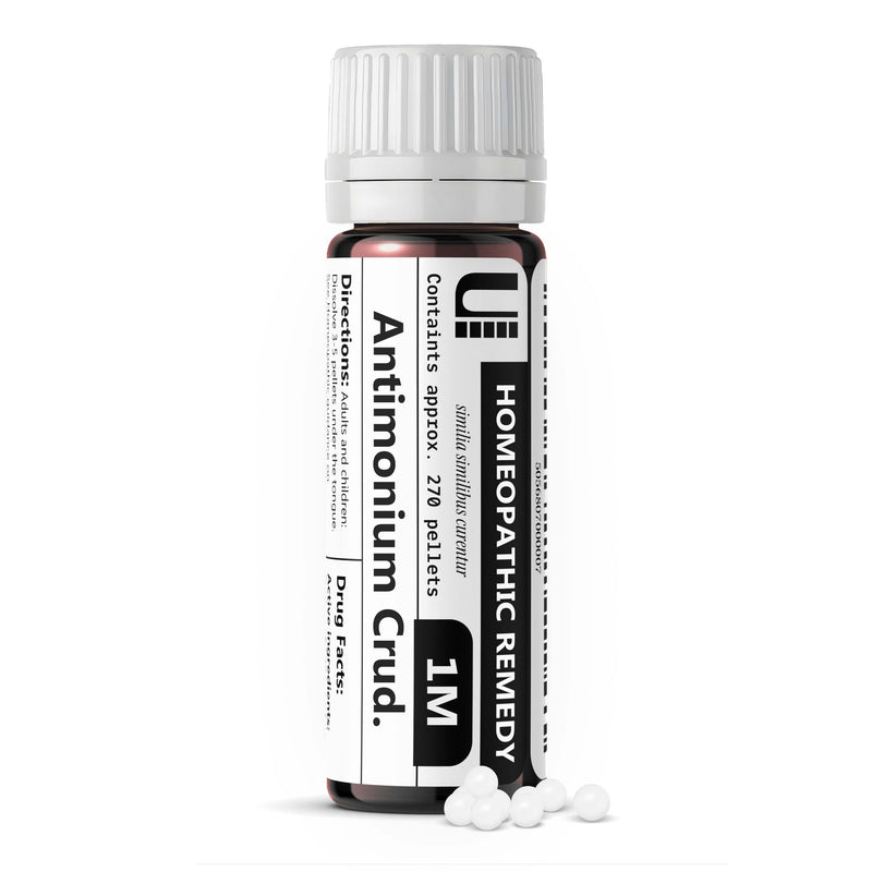 Antimonium Crudum 1M Homeopathic Remedy - 270 Pellets (Lactose-Free)