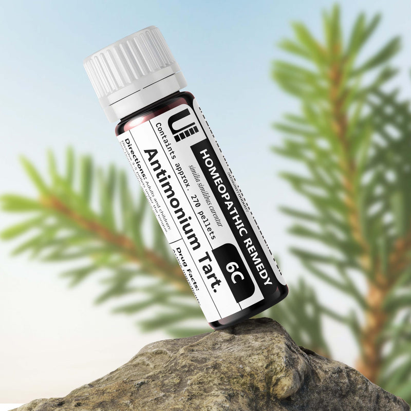 Antimonium Tartaricum 6C Homeopathic Remedy - 270 Pellets | Urenus