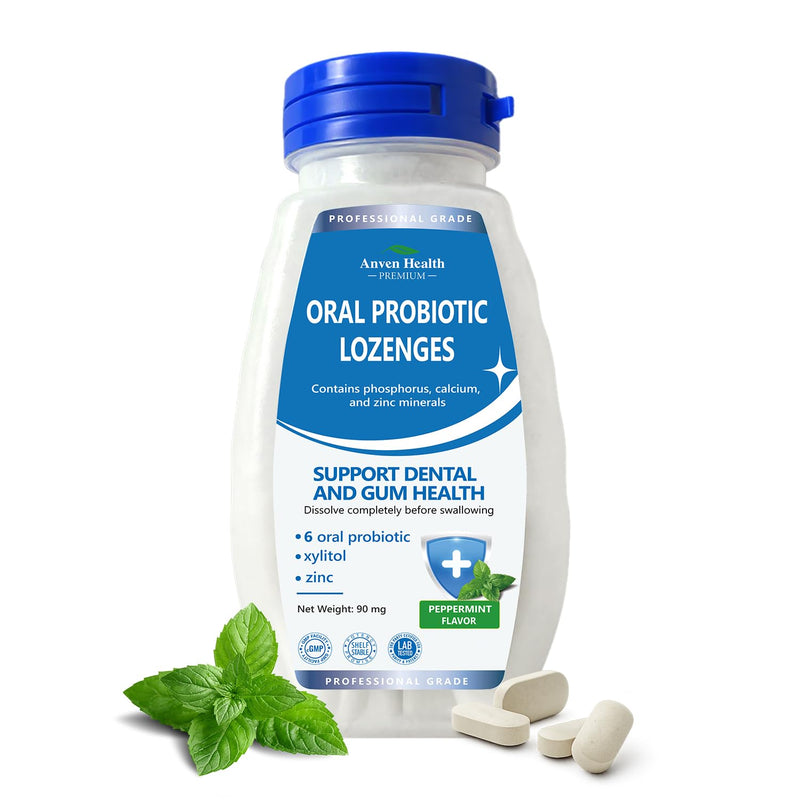 Anven Health Oral Probiotics Lozenges – Bad Breath & Gum Repair, Mint, Sugar-Free (270 Lozenges)