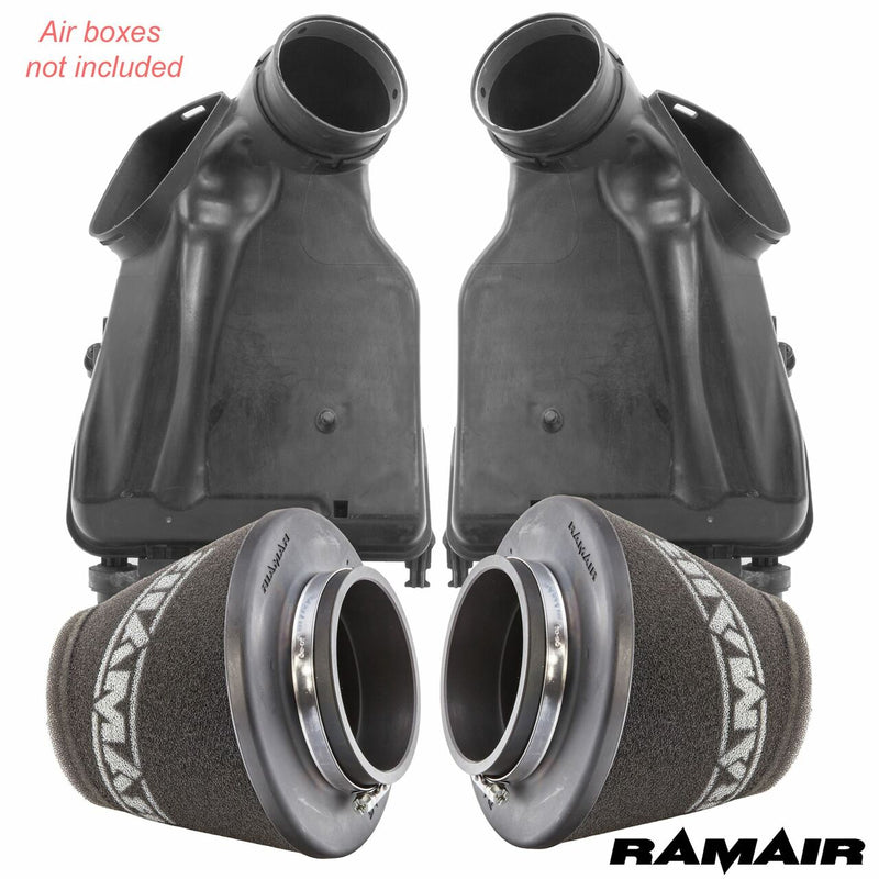 Pair of RamAir Performance Air Filters - Audi S6 C6 5.2 V10