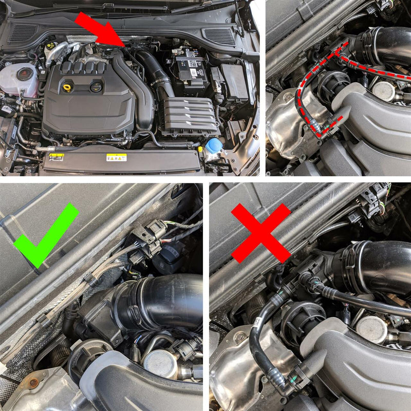 Ramair Silicone Air Intake Hose Turbo Inlet Adapter - VAG Models with 1.5 TSi / 1.0 MPi