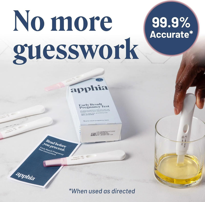 Apphia 10 Pack Early Detection Pregnancy Test – Midstream hCG Strips – Made in USA