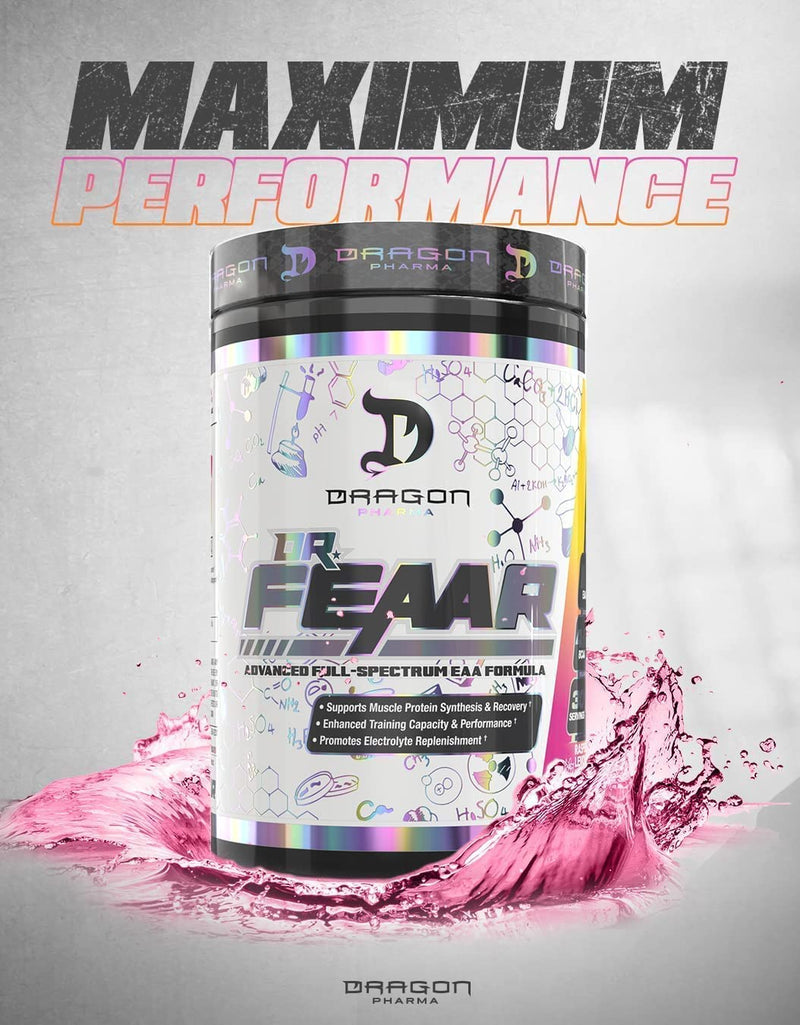 DRAGON PHARMA Dr. FEAAR® Advanced Full-Spectrum EAA Matrix – 30 Servings Apple Juice