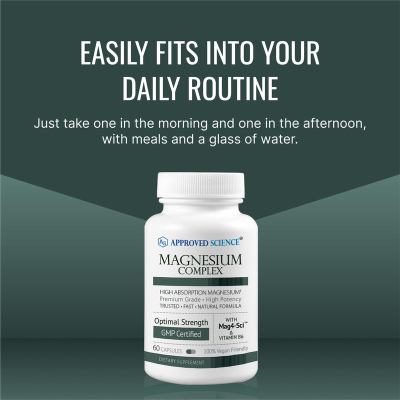 Approved Science Magnesium Complex | High Absorption Magnesium (60 Capsules)