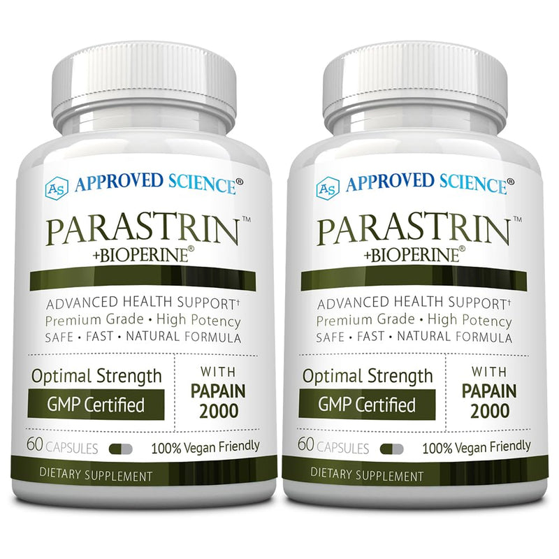 Approved Science Parastrin - 120 Capsules | Cleanse & Gut Health | Vegan