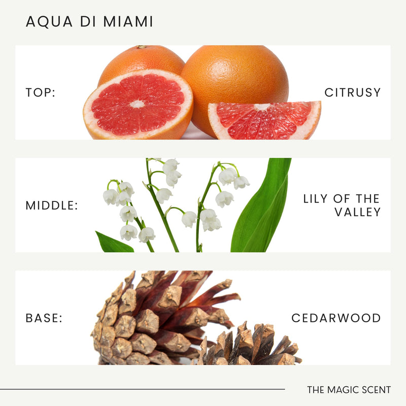 The Magic Scent Aqua di Miami Diffuser Oil – Luxury Hotel & Home Fragrance, 4 fl oz (120 mL)