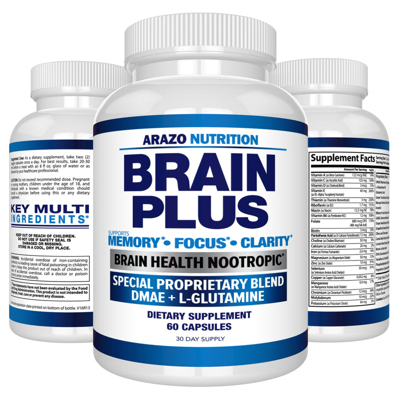 Arazo Nutrition Brain Function Supplement – Memory, Focus & Clarity
