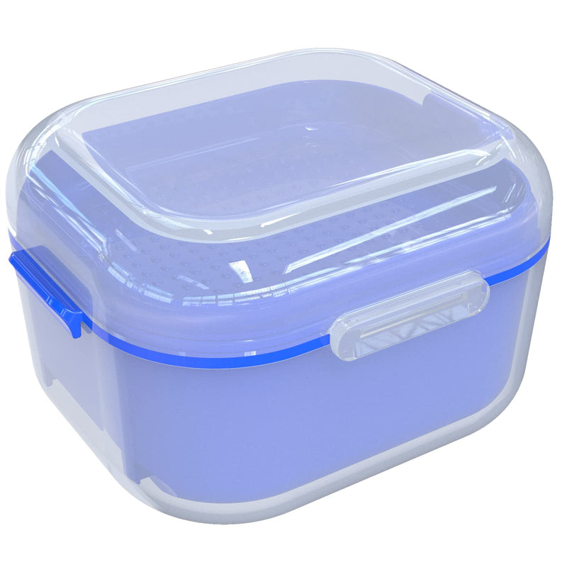 ARGOMAX Denture Case - Soaking Cup for Dentures, Retainers & Clear Braces