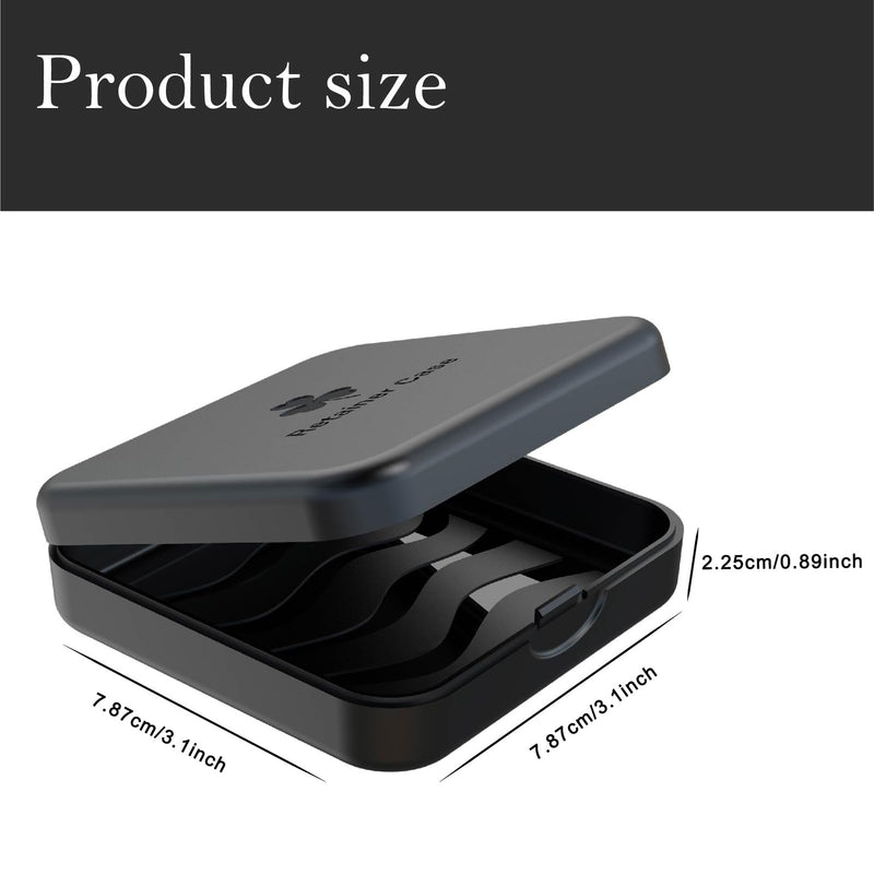 ARGOMAX Retainer Case – Aligners Box for Invisalign Braces Box (1 Piece, Black)