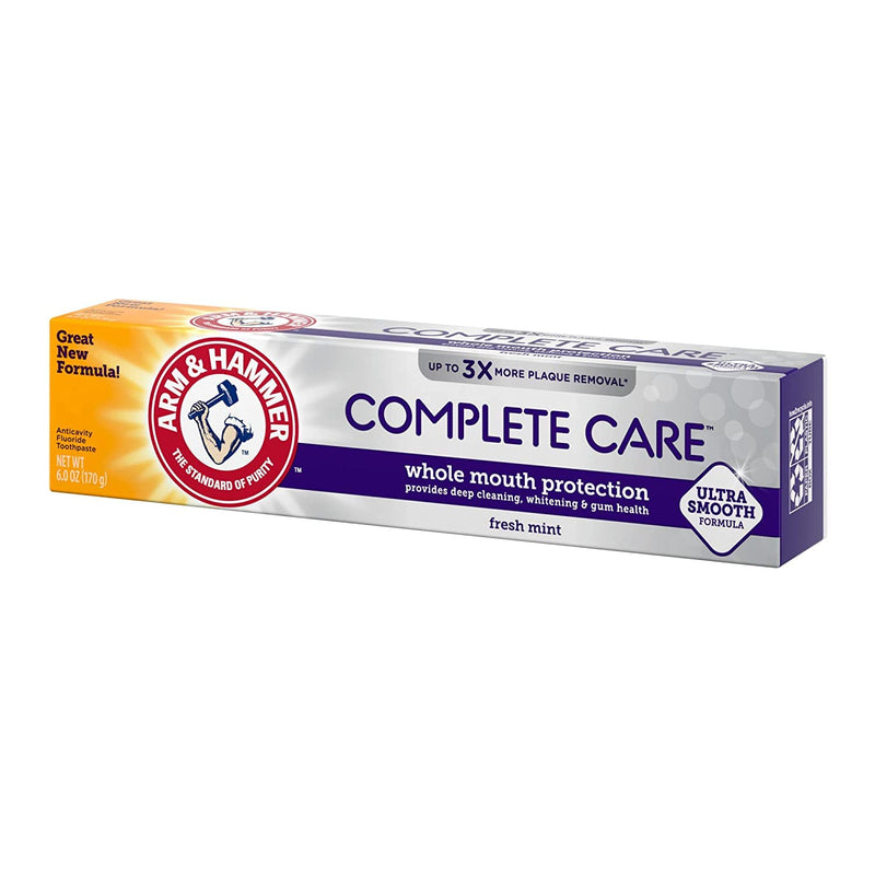 ARM & HAMMER Complete Care Fluoride Toothpaste – Fresh Mint 6 oz (Pack of 12)