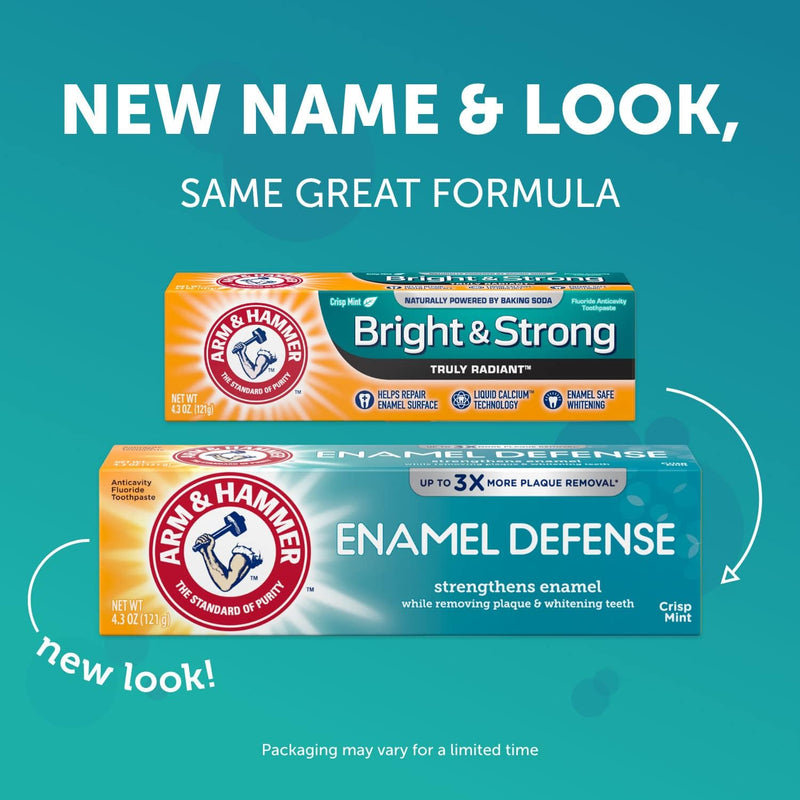 ARM & HAMMER Truly Radiant Bright & Strong Fluoride Toothpaste – Fresh Mint 4.3 oz