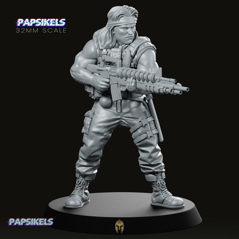 Army Callin Tobs with Assault Rifle Miniature Sci-Fi