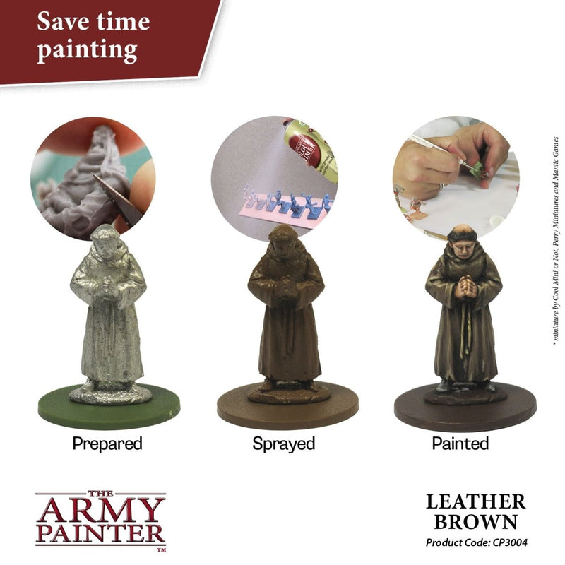 Army Painter Colour Primer - Leather Brown (400ml)