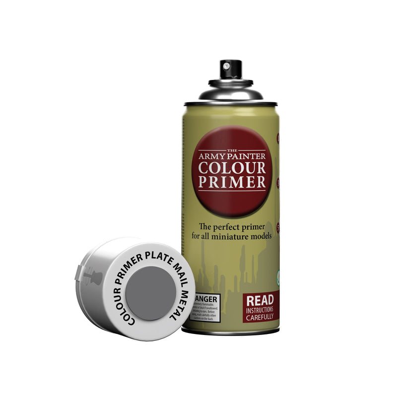 Army Painter Colour Primer - Plate Mail Metal (400ml)
