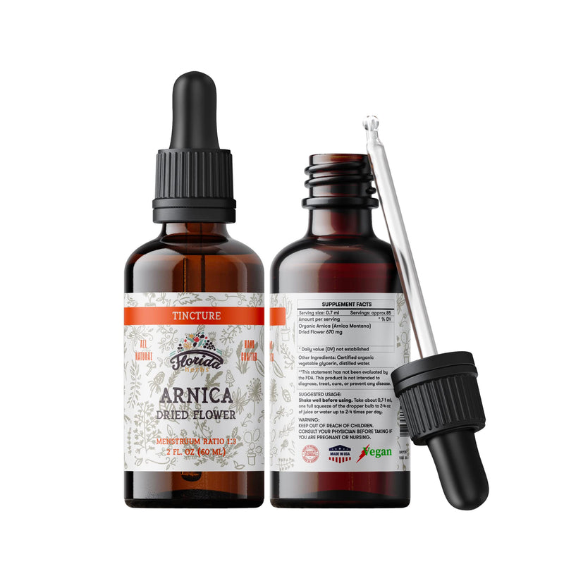 Arnica Tincture – Organic Arnica Montana Extract, 700 mg (2 oz) | Non-GMO