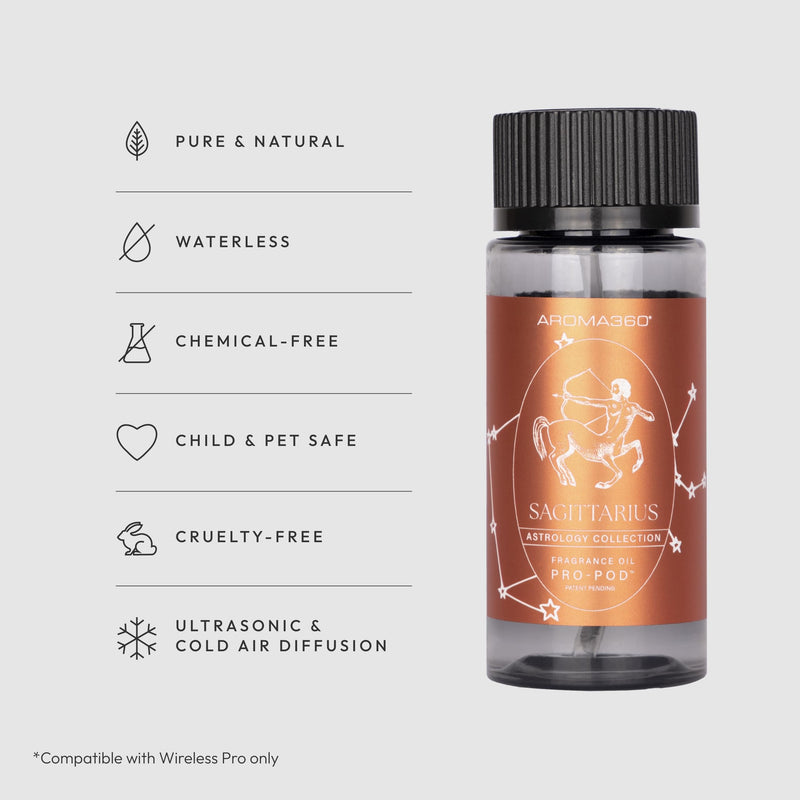 Aroma360 Sagittarius Pro-Pod Oil Blend – Luxury Hotel-Inspired Diffuser Oil