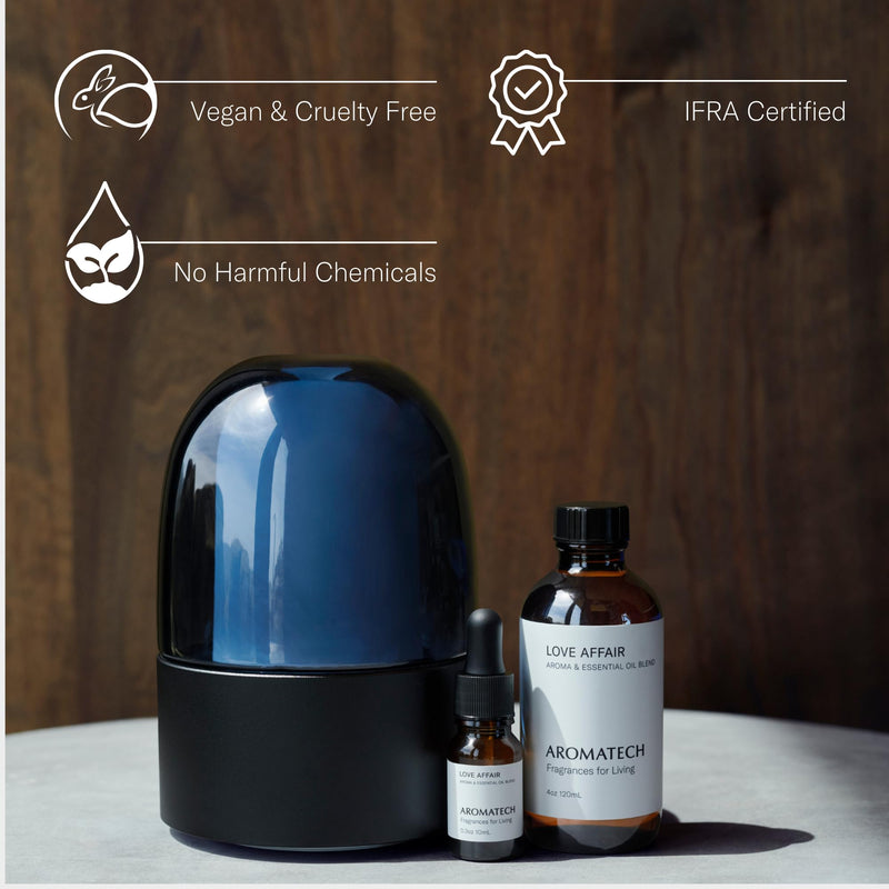 AromaTech Love Affair Essential Oil Blend – Jasmine, Saffron, Cedar & Amber (2 oz / 60 mL)