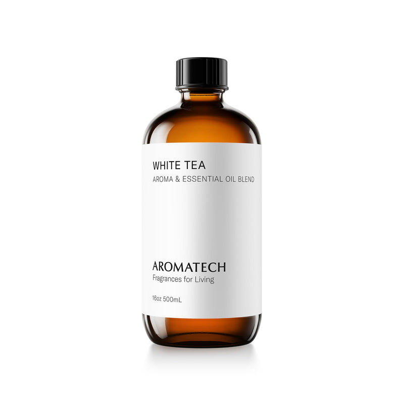 AromaTech White Tea Essential Oil Blend – Luxury Hotel Inspired Aromatherapy for Ultrasonic Diffusers (16 oz / 500 mL)