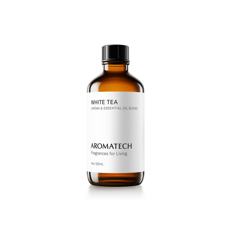 AromaTech White Tea Essential Oil Blend – Luxury Hotel Inspired Aromatherapy (4 fl oz / 120 mL)