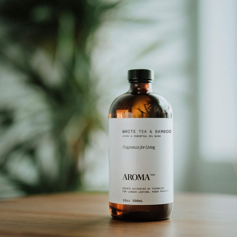 Aromatech White Tea & Bamboo Aroma Essential Oil Blend – Luxury Hotel Inspired for Ultrasonic Diffusers & Nebulizers (500 mL / 16.9 fl oz)