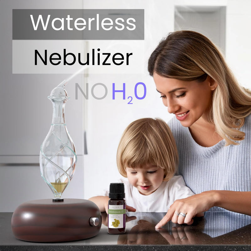 ArOmis Premium Glass Essential Oils Nebulizer - Waterless Diffuser | Orbis Nox Vitis