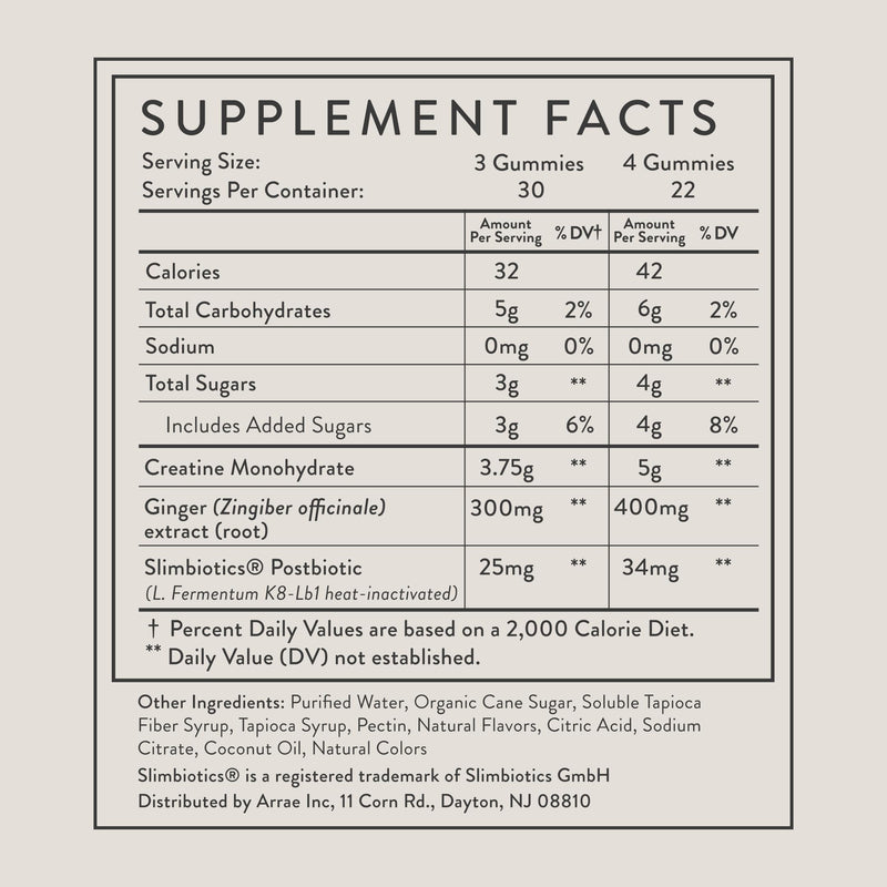 Arrae Tone Gummies – Creatine Monohydrate 5g for Women | Lean Muscle, Recovery & Strength | Mixed Berry, 90 Count