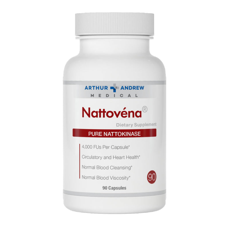 Arthur Andrew Medical Nattovena - Pure Nattokinase, Double Strength 4,000 FUs, 90 Capsules